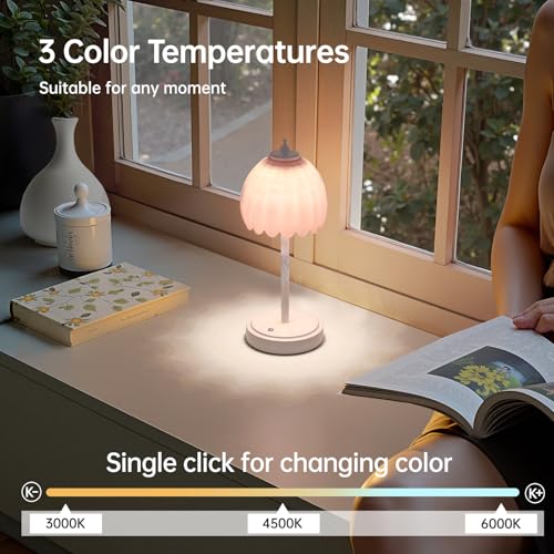 Rechargeable Table Lamp with 5200mAh Battery & Touch Control