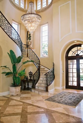 French Empire Crystal Chandelier for Entryway 12 Lights