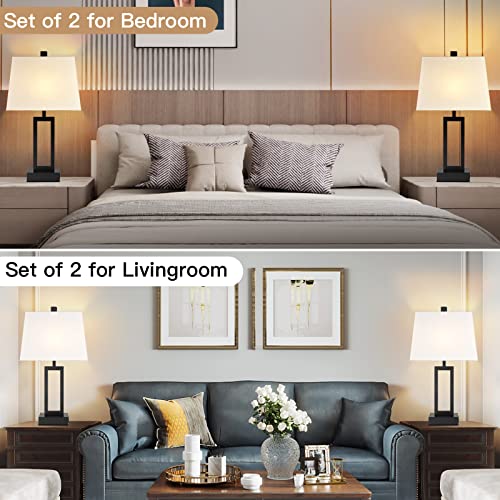 23.5" Touch Control Table Lamps Set of 2 (2 Count)