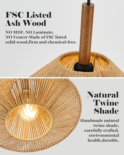 12.6" Boho Pendant Light Fixtures