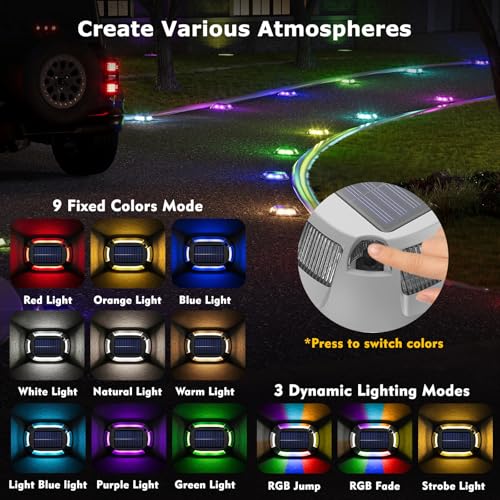 Aluminum Alloy Solar Dock Lights (4 Count)