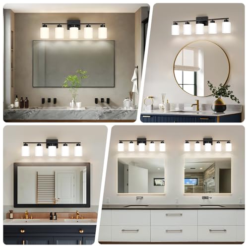 Black Bathroom Light Fixtures Vanity Lights Over Mirror