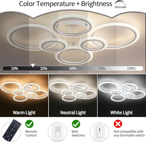 60W Modern LED Ceiling Light Fixture