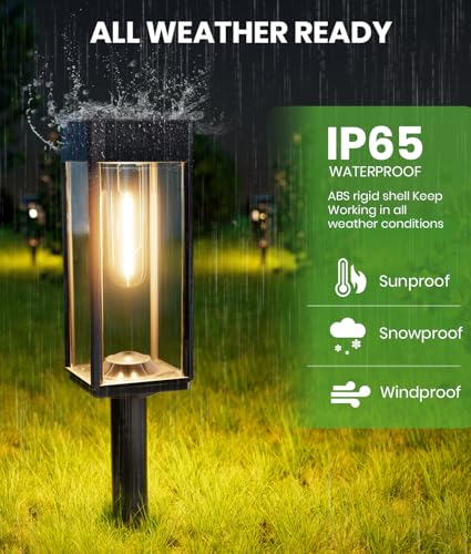 Solar Pathway Lights Outdoor Waterproof IP65 (2 Count)