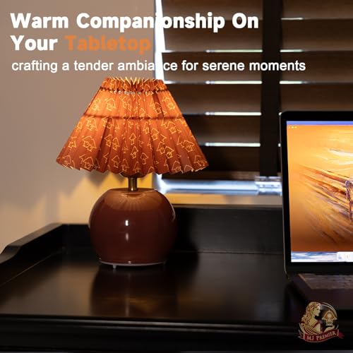 Pleated Cordless Table Lamp