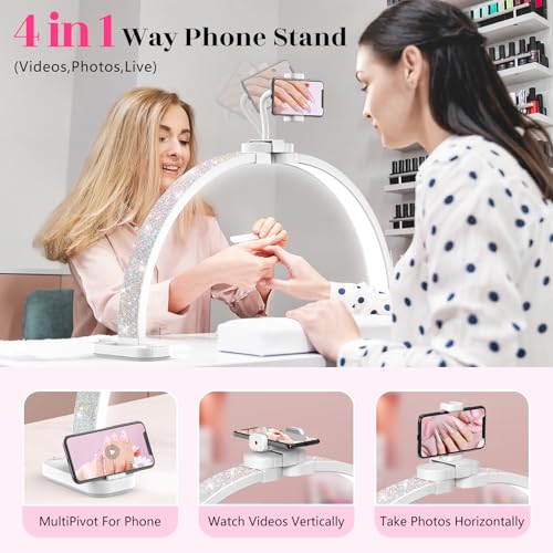 Half Moon Light for Nail Desk