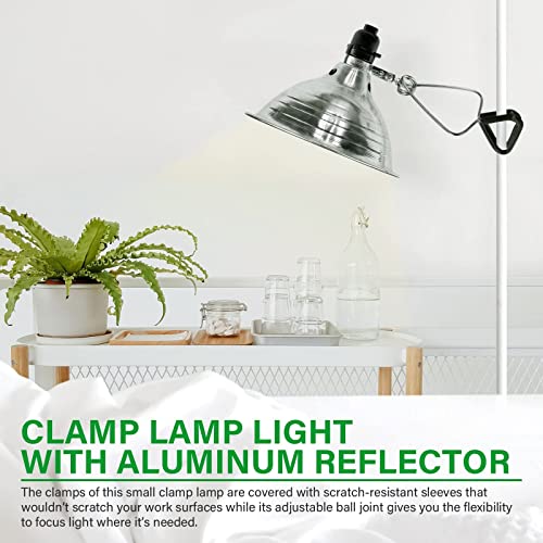 GP-093 6-Pack Clamp Lamp Light with 8.5 Inch Aluminum Reflector up to 150 Watt E26 (no Bulb Included), 6 Feet Cord (6 Count)
