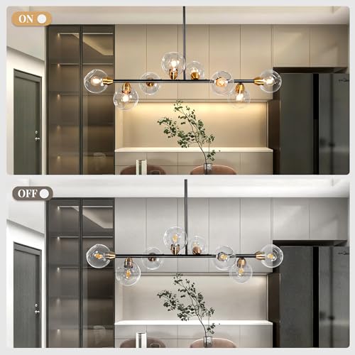 Black and Gold Globe Chandelier