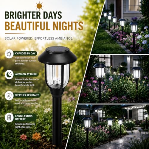 Solar Lights Outdoor 8 Pack (8 Count)