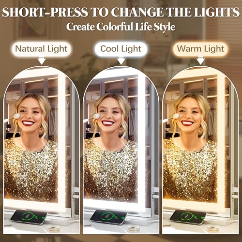 Vanity Mirror with Lights 32"x22"