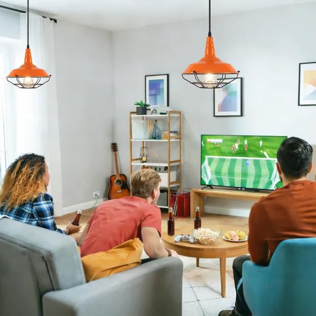 Farmhouse Orange Pendant Light (3 Count)