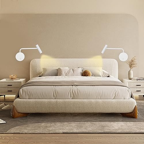 Wall Mounted Reading Light for Bedroom Hardwired Sconce with Switch on