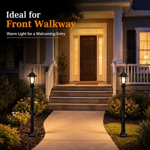 42" Adjustable Outdoor Post Light