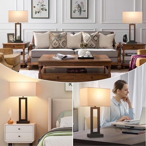 22" Tall Living Room Lamps for Night Stands (2 Count)