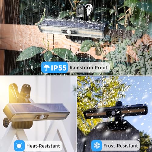 Clip On Solar Lights Outdoor with PIR Motion Sensor (6 Count)