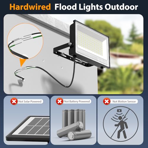 150W LED Flood Light Outdoor (2 Count)