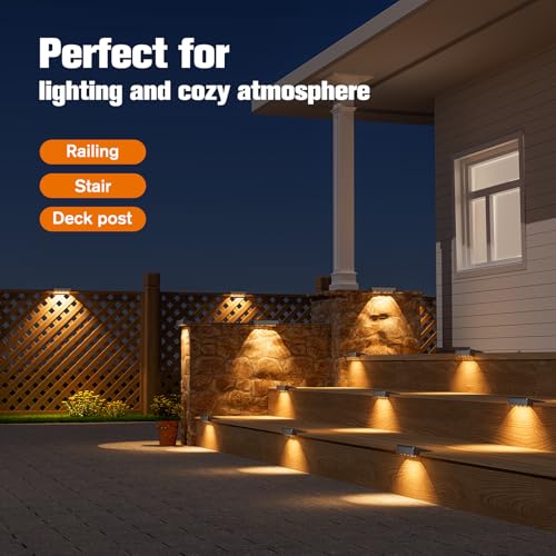 Solar Deck Lights Outdoor 16 Pack (16 Count)