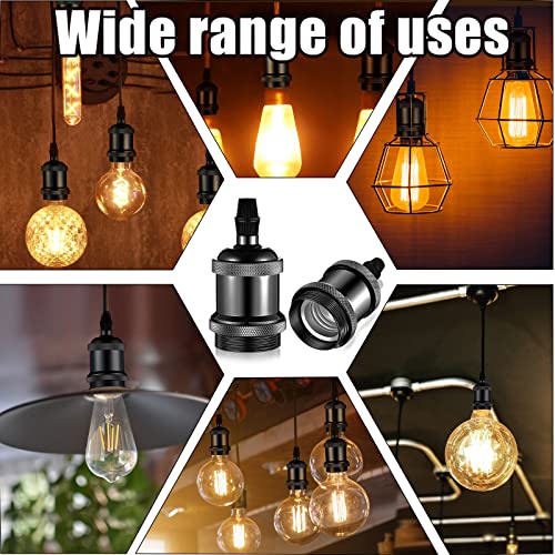 16 Packs E26 Vintage Ceramic Lamp Socket