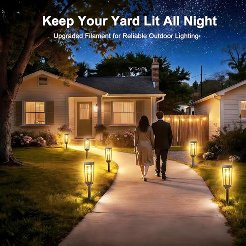Solar Pathway Lights Outdoor Waterproof (6 Count)