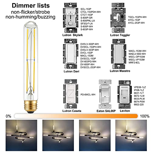 Dimmable T10 E26 Bulb (6 Count)