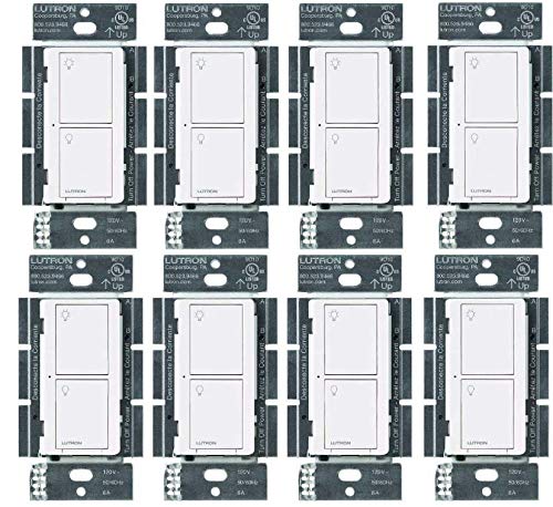 Caseta Smart Light Switch for Lighting and Fans (8 Count)