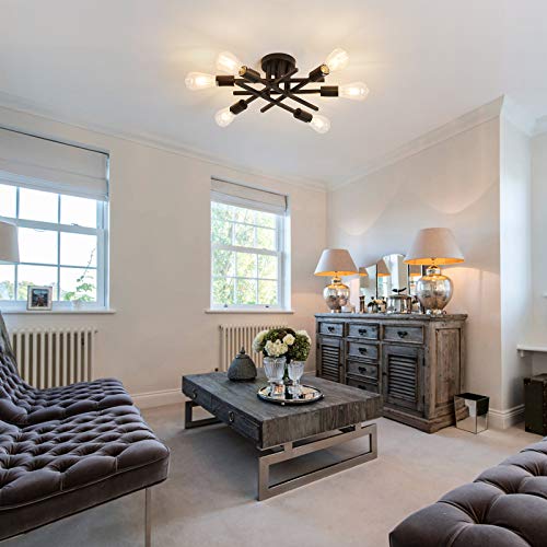 Semi Flush Mount Modern Ceiling Light Fixture