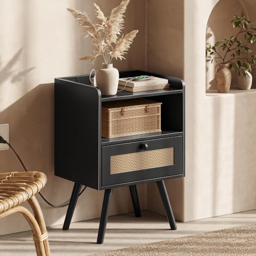 Nightstands with Charging Station (2 Count)