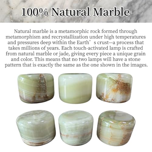 Natural Marble Lamp Cordless Touch Control Night Light 3