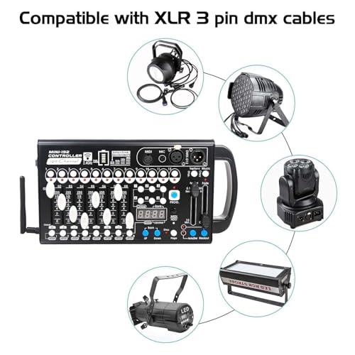 Battery DMX Controller Wireless with MIDI