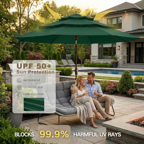 9ft 3 Tier Patio Umbrella