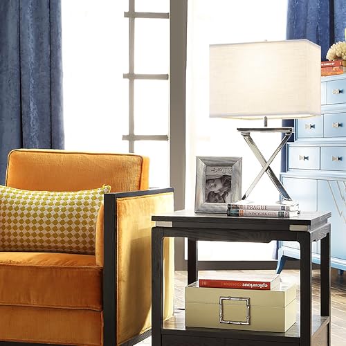 Large White Rectangle Lamp Shades Set of 2 (2 Count)