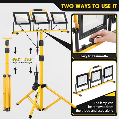 21000Lumen LED Work Lights with Stand