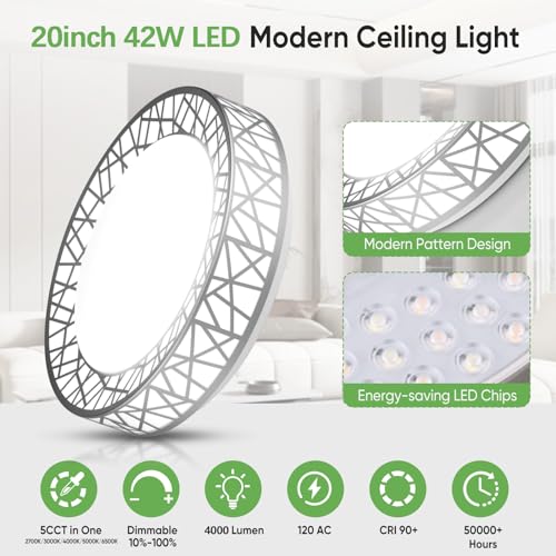 20 Inch Bird's Nest Flush Mount Ceiling Light