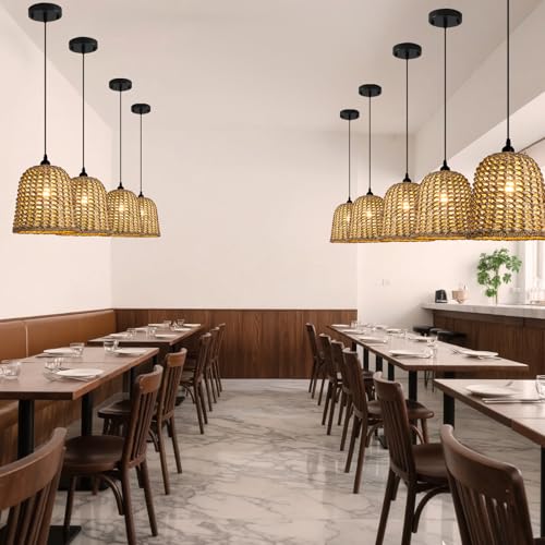 Mini Rattan Pendant Light (3 Count)
