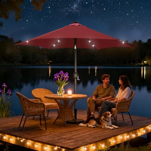 7.5 ft Solar Umbrella