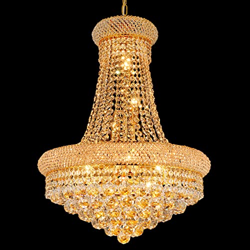 Gold Crystal Chandeliers for Dining Room