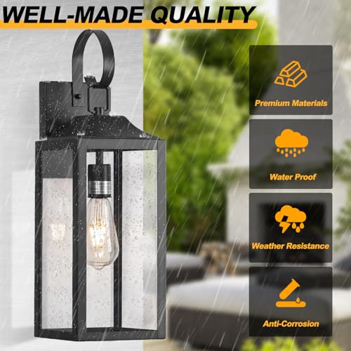 19" Large Outdoor Light Fixture 2 Pack (2 Count)