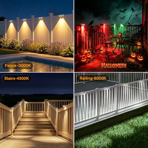 Solar Deck Lights with Remote (16 Count)