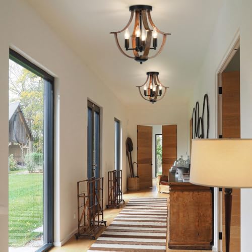 Farmhouse Hanging Pendant Lighting (4 Count)