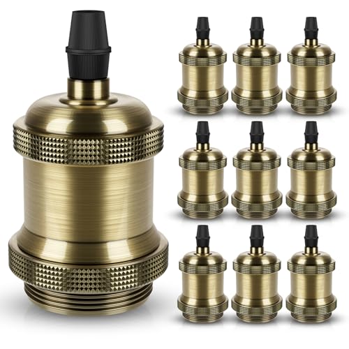 E26 Edison Vintage Lamp Socket for DIY (10 Count)
