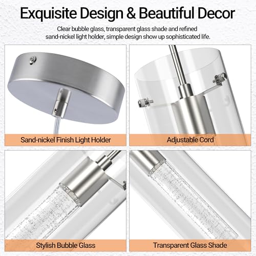 Nickel Pendant Ceiling Light Fixture