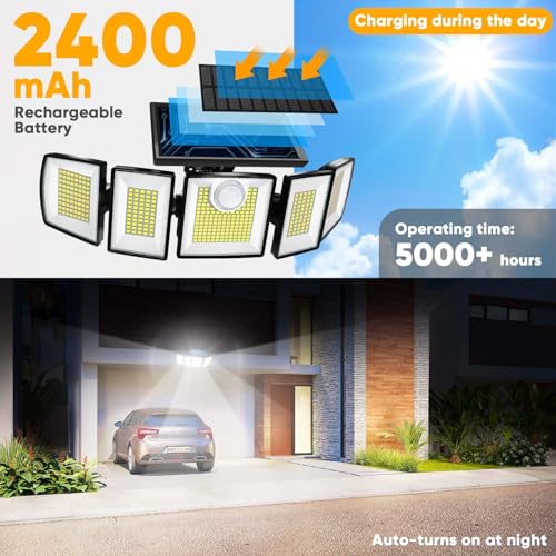 Outdoor Solar Light Motion Sensor Waterproof (3 Count)