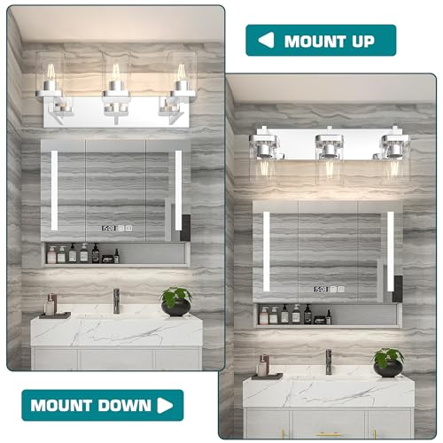 Chrome Bathroom Vanity Light