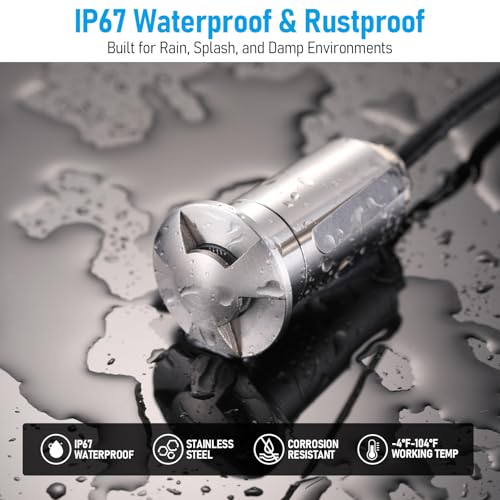 24 Pack 3000K Recessed Low Voltage LED Deck Light (24 Count)