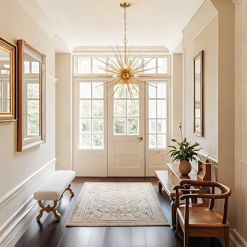 33in Modern Gold Sputnik Chandelier