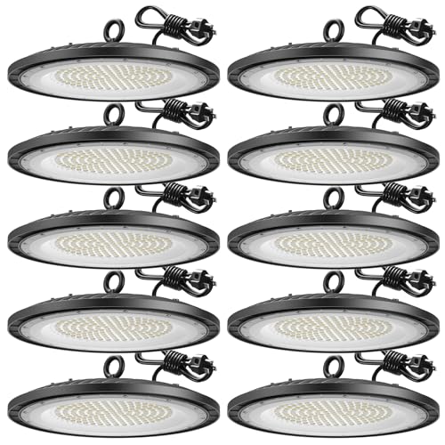 10 Pack UFO LED High Bay Light 150W 21000lm 5000K (10 Count)