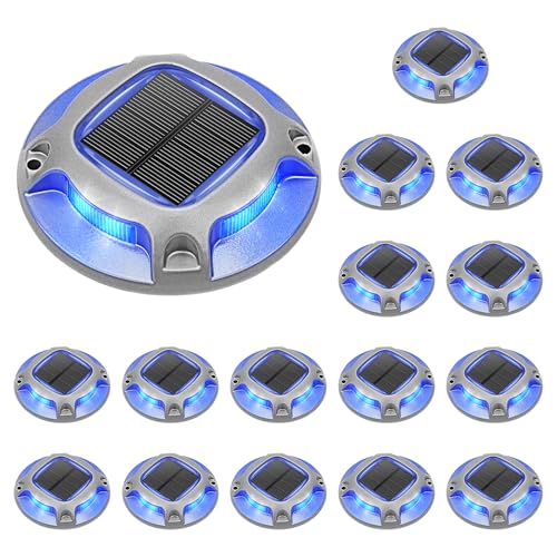 Solar Driveway Lights Dock Deck Lights 16 Pack (16 Count)