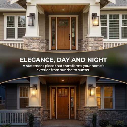 2 Pack Bronze Porch Light