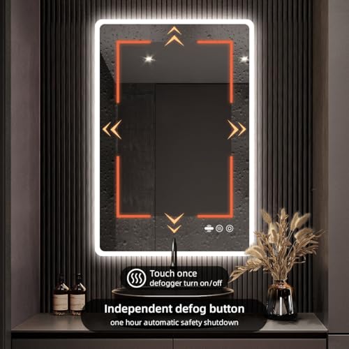 24"X36" LED Mirror for Bathroom with Motion Sensor