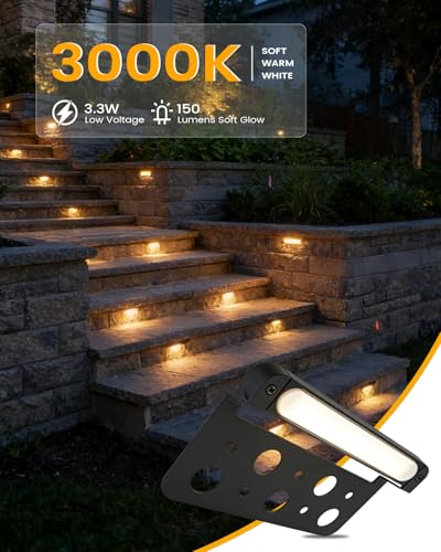 6 Pack 5.51" LED Retaining Wall Lights